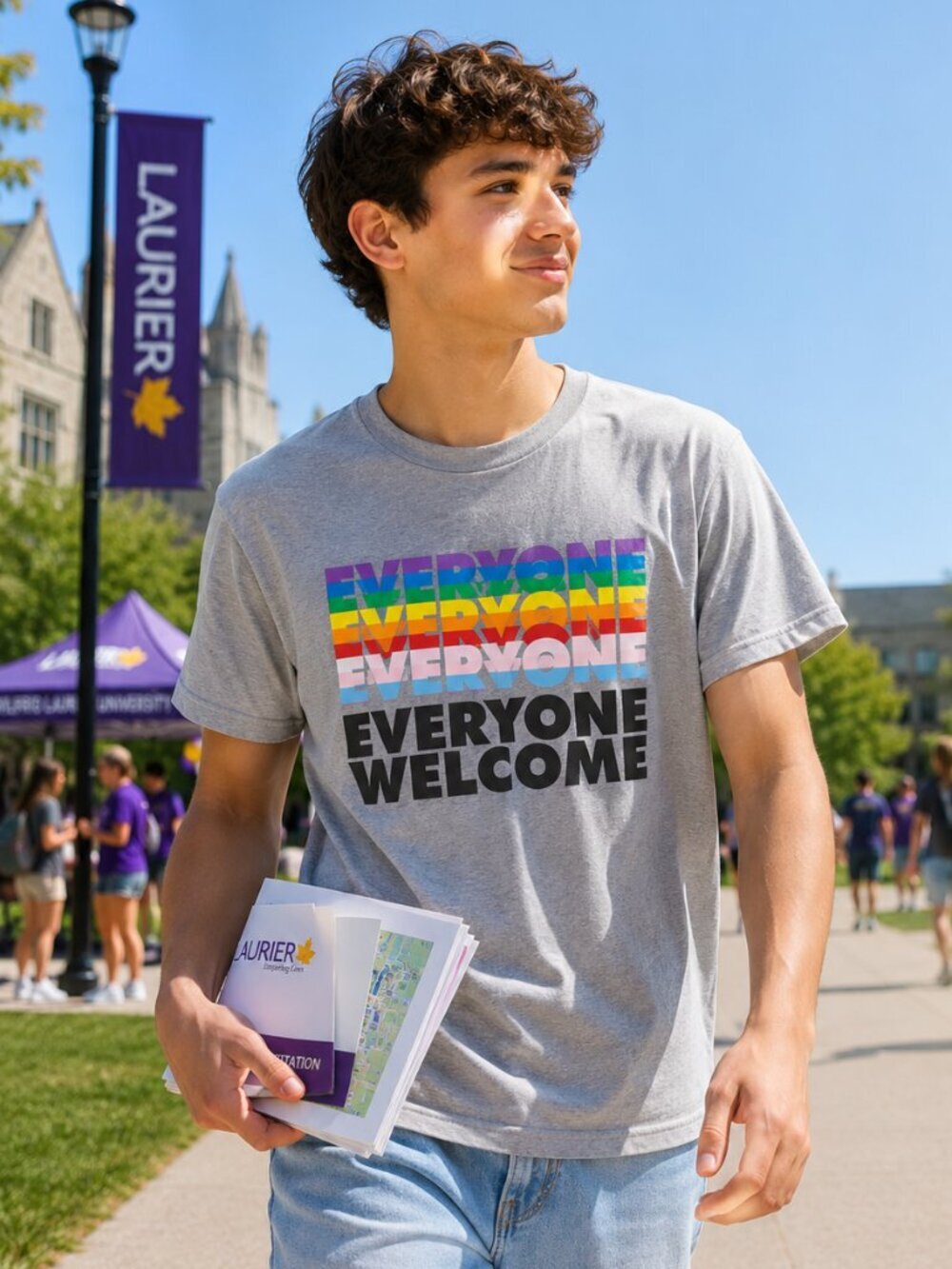 Target Pride Everyone Welcome Rainbow Graphic Tee Youth XL NWT LGBTQ Shirt